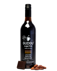 Luxurious Glass bottle of Swiss Chocolate flavored sugar free concentrate, for use in coffee based drinks or milkshakes