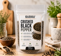 Black Pepper 2 GUDGU Crushed Black Peppercorns 100g